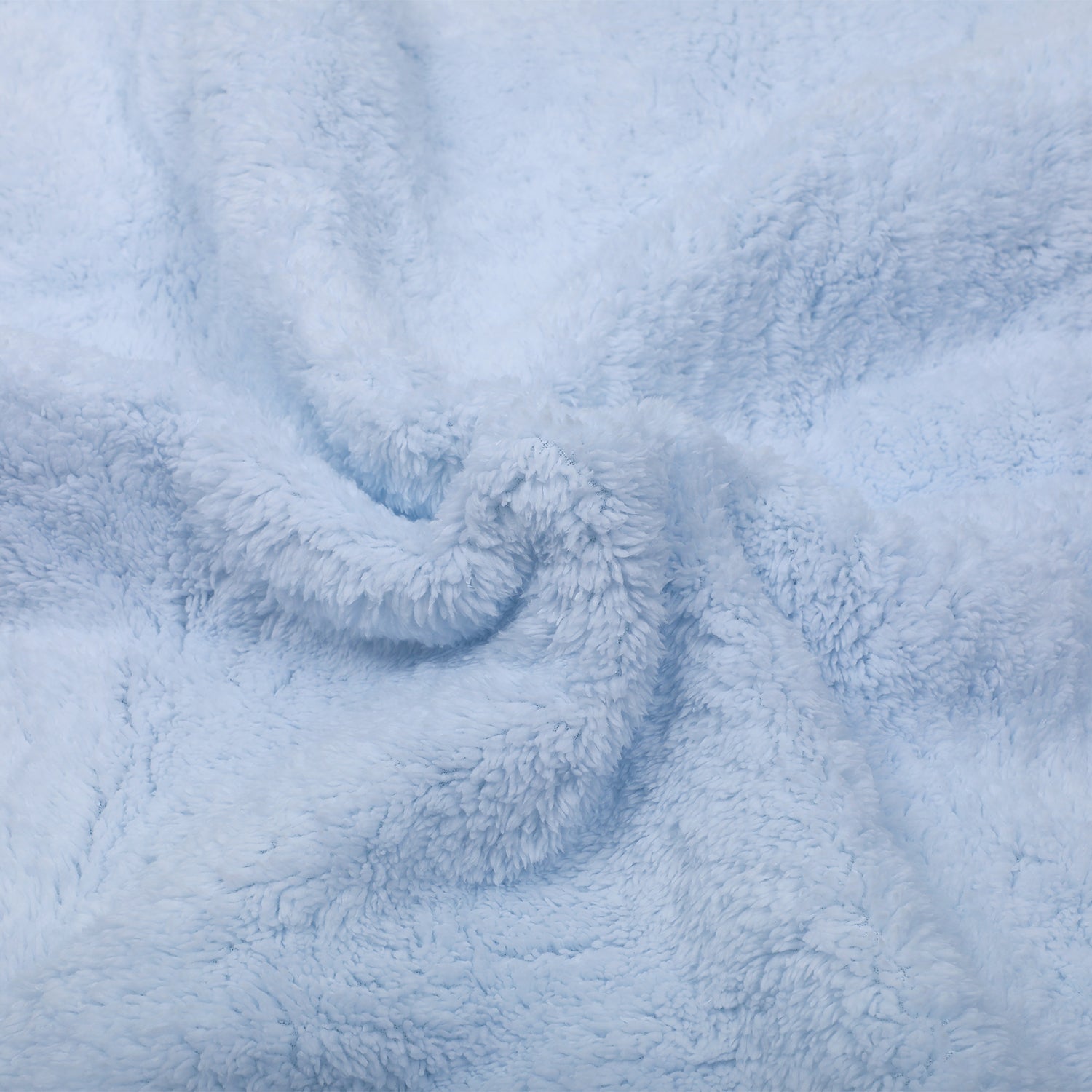 Baby Moo Bear In Pram Snuggly Bubble Blanket - Blue - Baby Moo