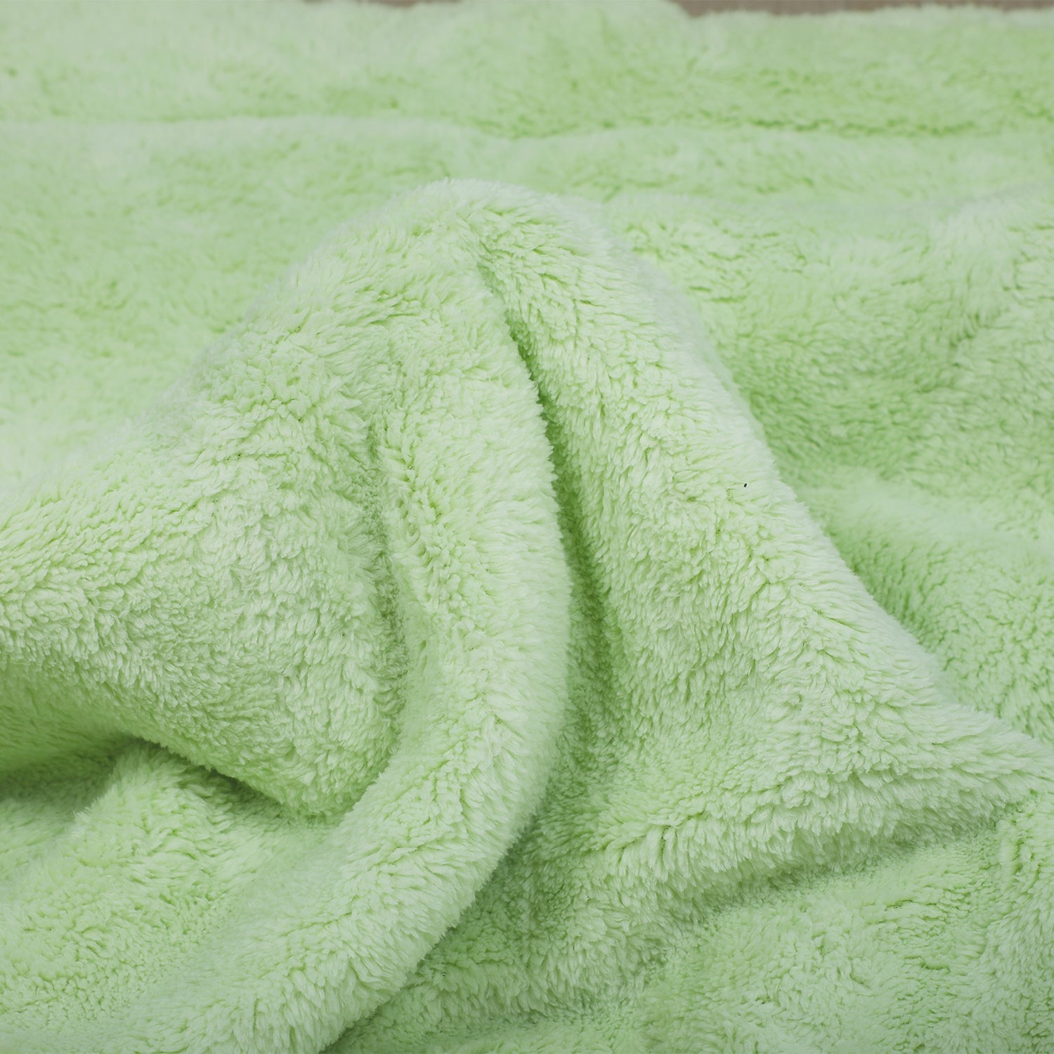 Baby Moo Nature's Playmates Soft Fur Blanket - Green - Baby Moo