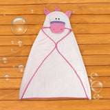 Baby Moo Cute Pink Hooded Towel