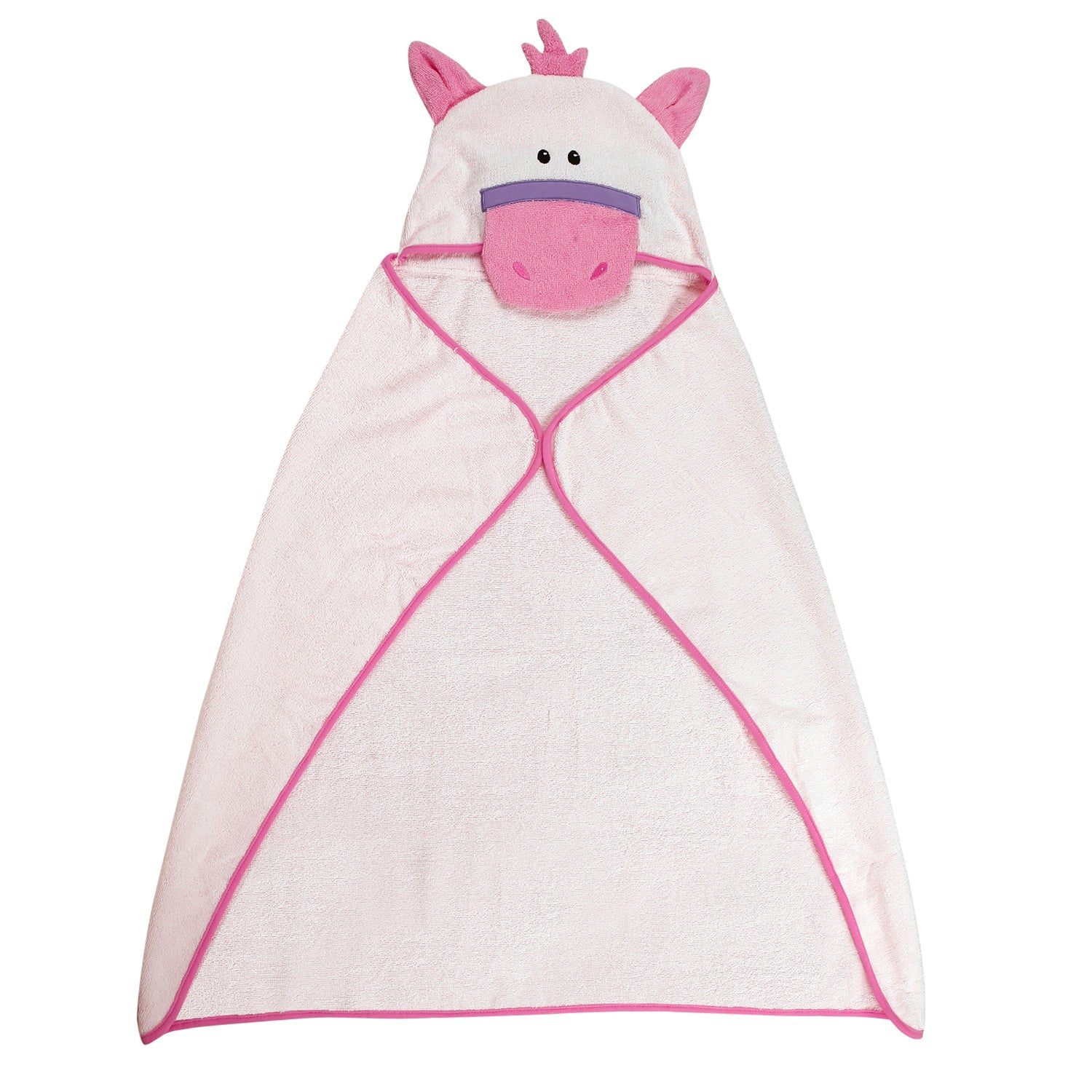 Baby Moo Cute Pink Hooded Towel