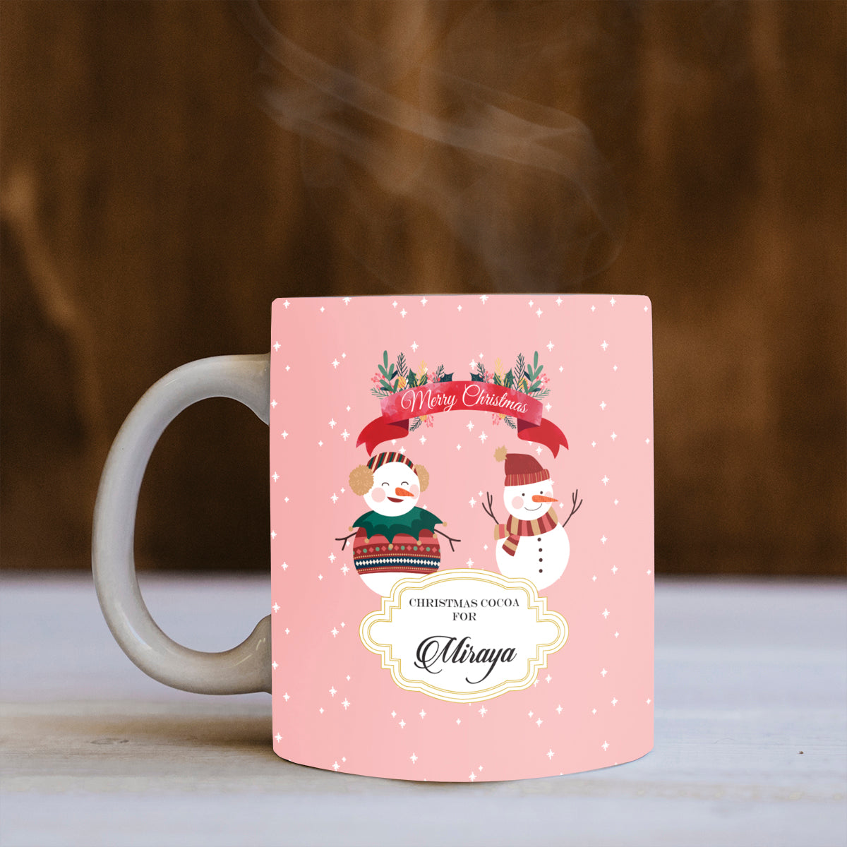 Personalised Snowmans Duo Mug