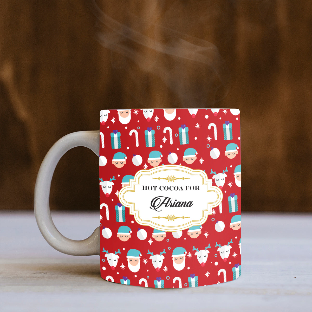 Personalised Christmas Candy Craze Mug