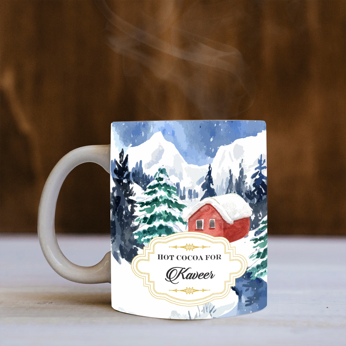 Personalised Little Red House Mug