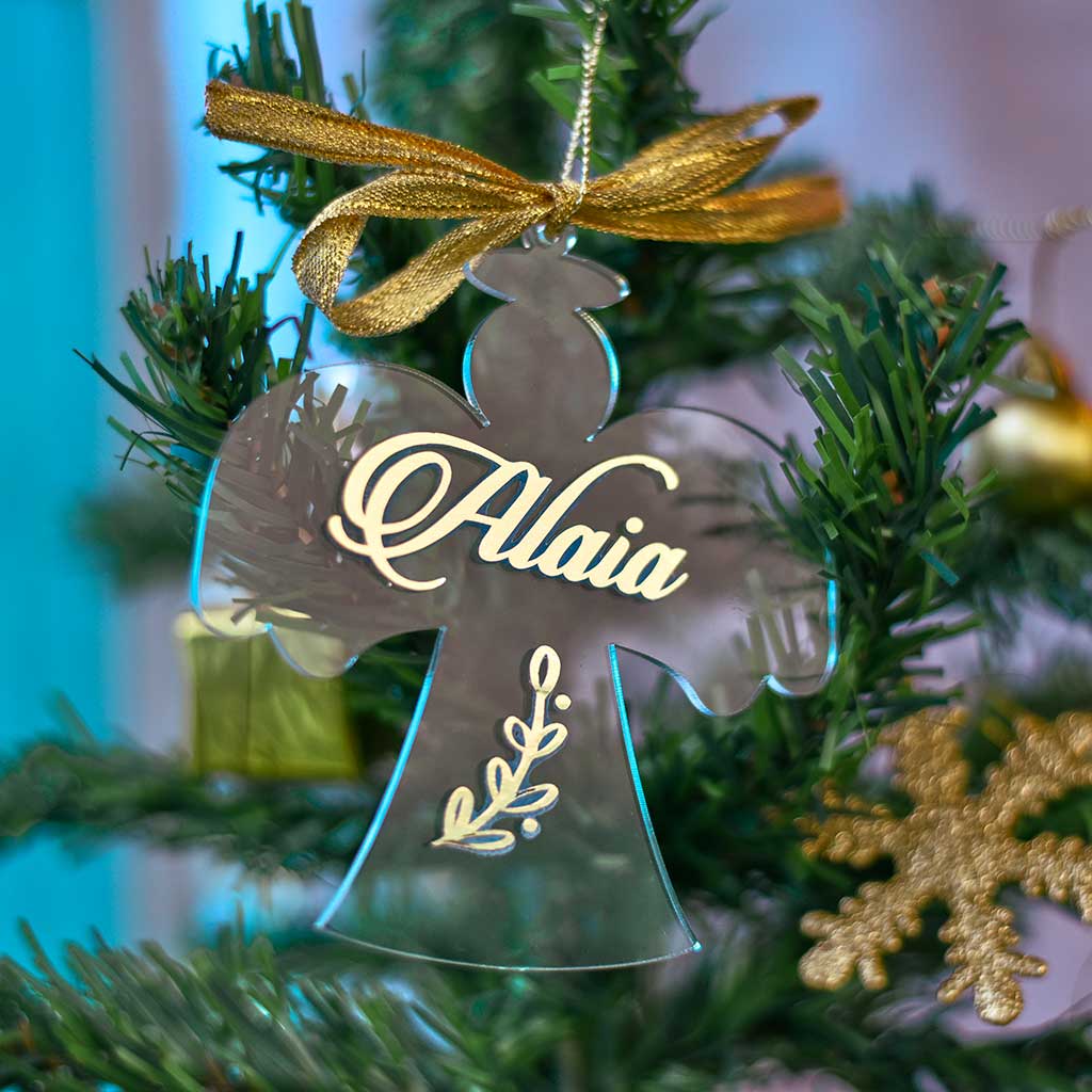 Personalised Clear Fairy Ornament