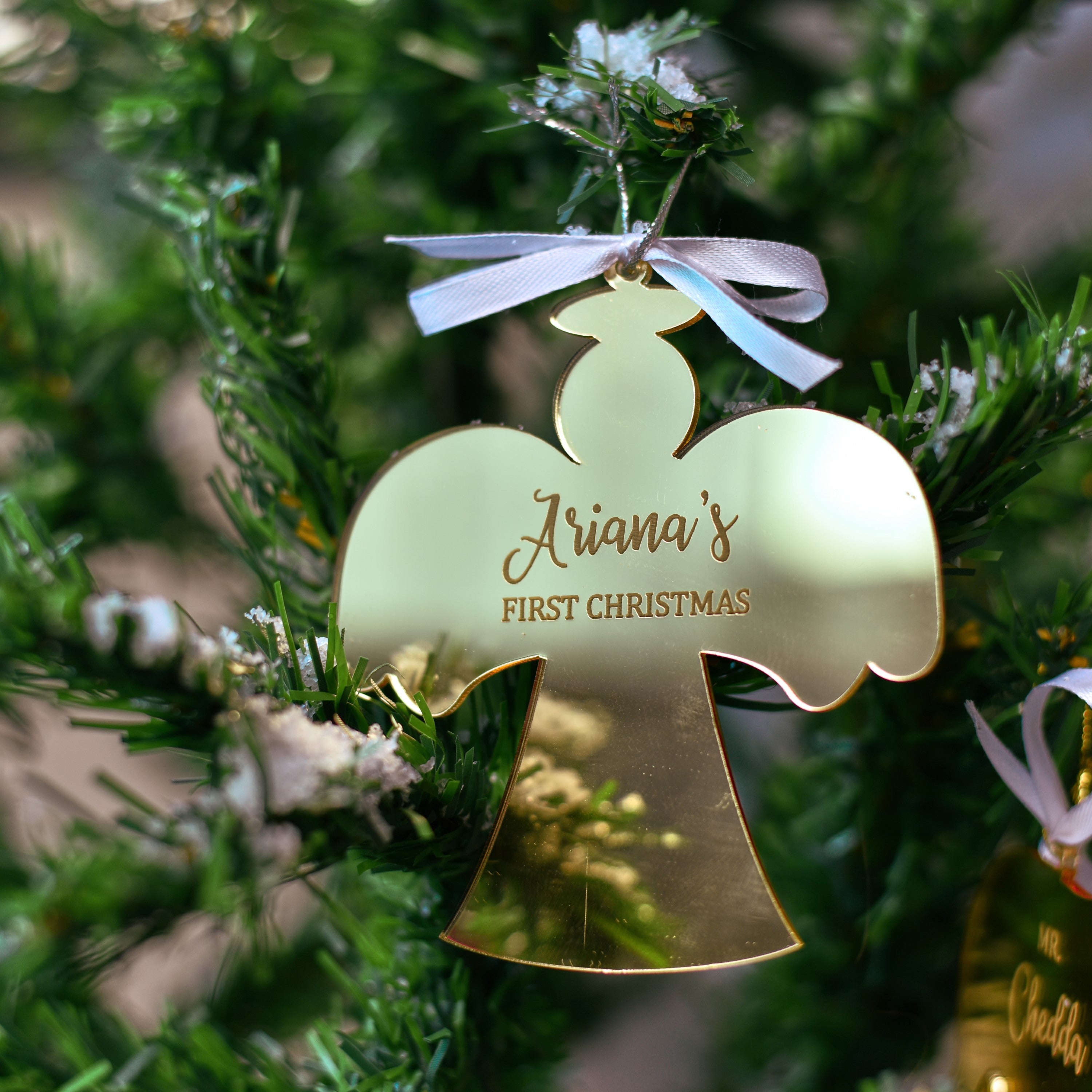 Personalised Gold Fairy Ornament