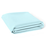 The White Cradle Pure Organic Cotton Elastic Fitted Crib Sheet for Baby Cot 24 x 48 inch - Super Soft, Smooth, Absorbent, Twill Fabric for Infants, Newborns, Babies, Toddlers - Blue