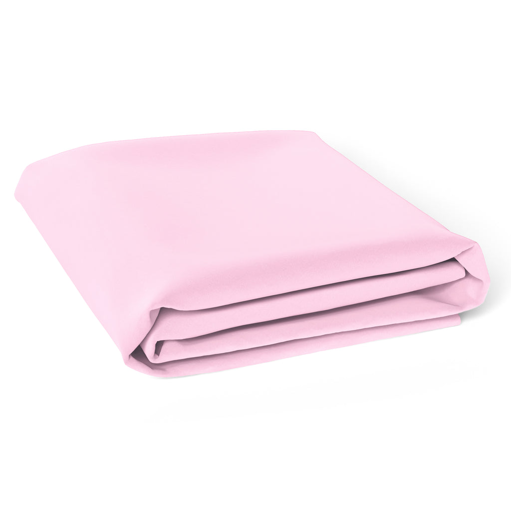 The White Cradle Pure Organic Cotton Elastic Fitted Crib Sheet for Baby Cot 24 x 48 inch - Super Soft, Smooth, Absorbent, Twill Fabric for Infants, Newborns, Babies, Toddlers - Pink