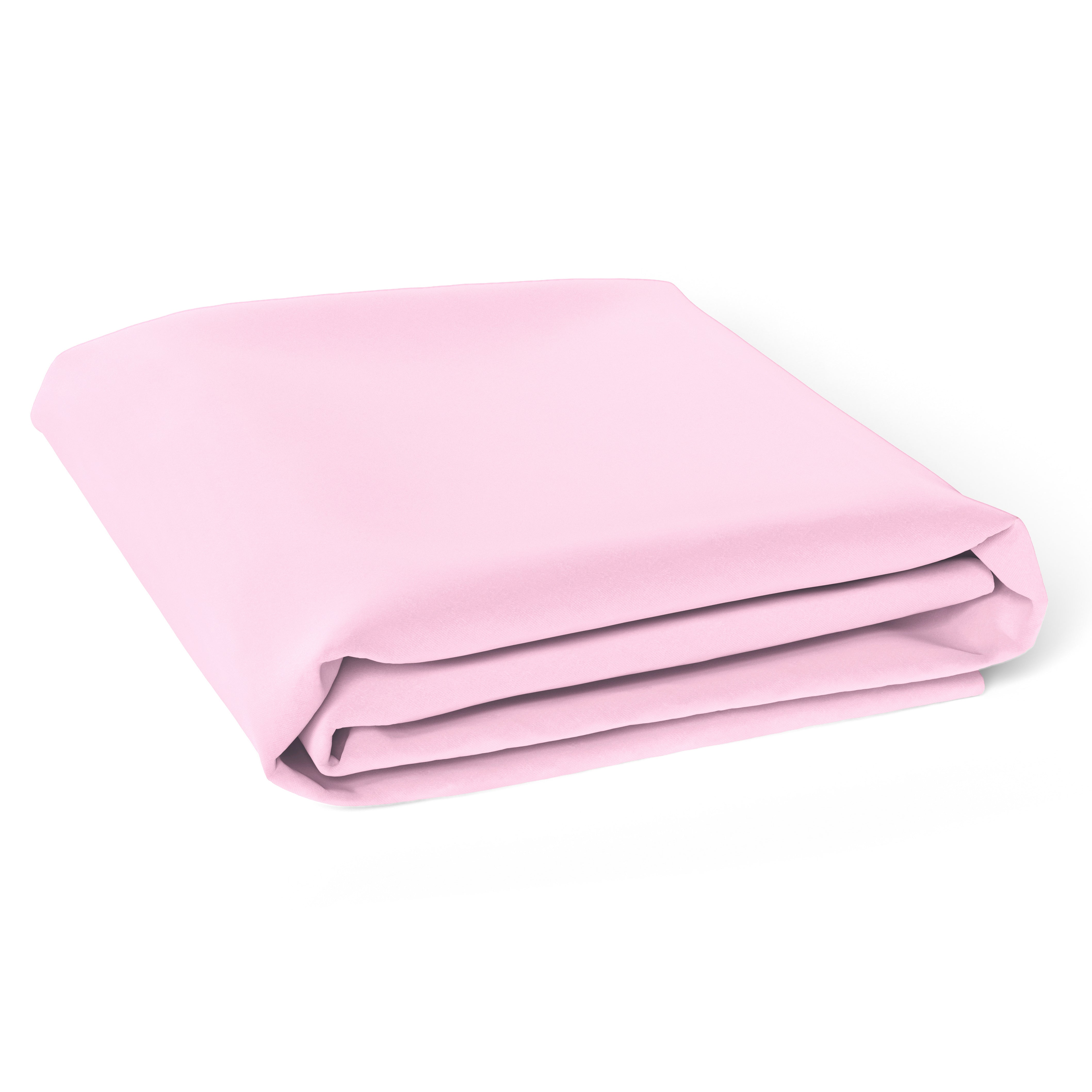 The White Cradle Pure Organic Cotton Flat Sheet for Baby Crib & Cot With Size 71 x 47 inch - Super Soft, Smooth, Absorbent, Twill Fabric for Infants, Newborns, Babies, Toddlers - Pink