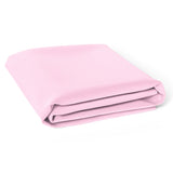 The White Cradle Pure Organic Cotton Flat Sheet for Baby Crib & Cot With Size 71 x 47 inch - Super Soft, Smooth, Absorbent, Twill Fabric for Infants, Newborns, Babies, Toddlers - Pink