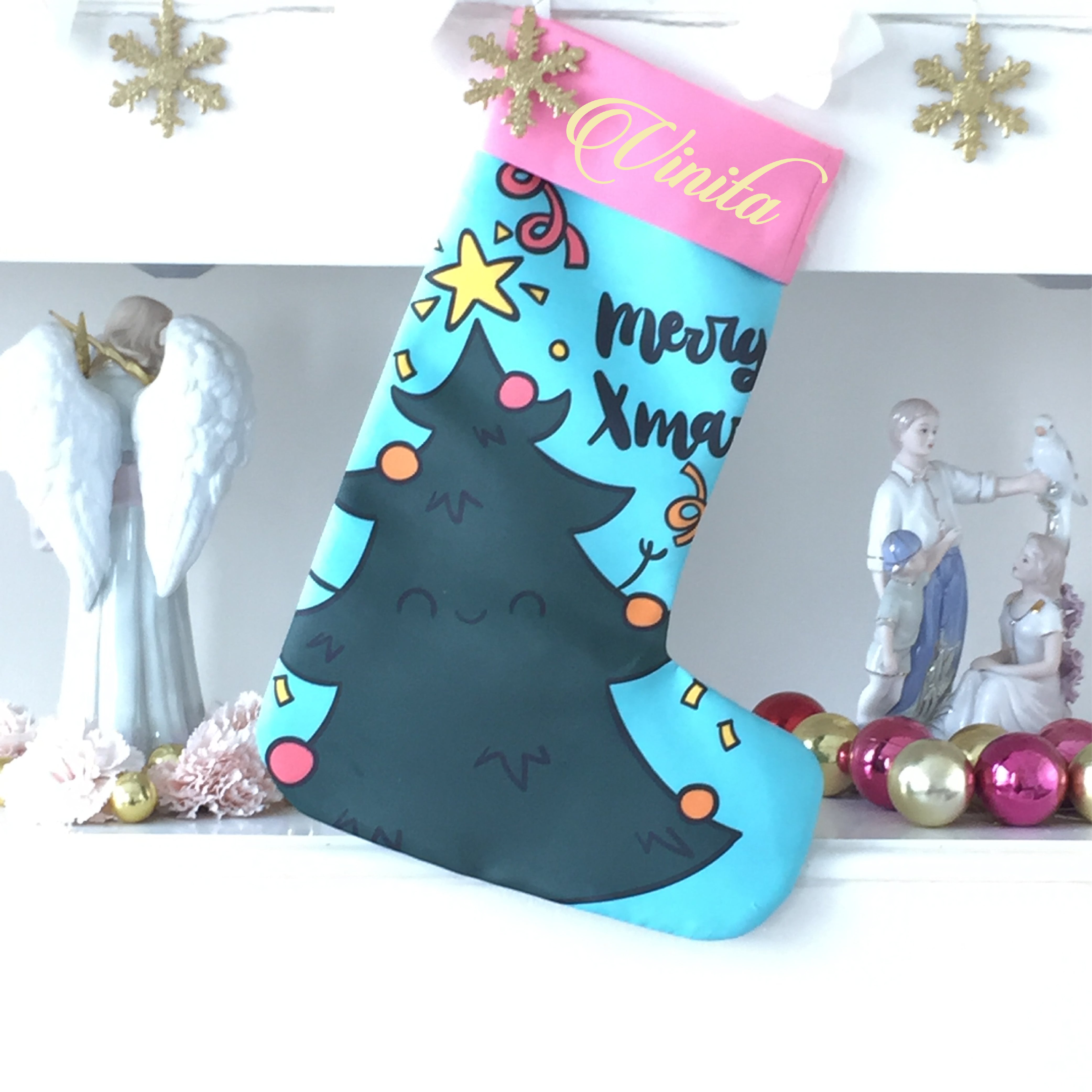 Personalised Merry Xmas Stocking