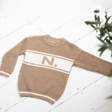 Camel Chunky Personalized Knitted Jumper