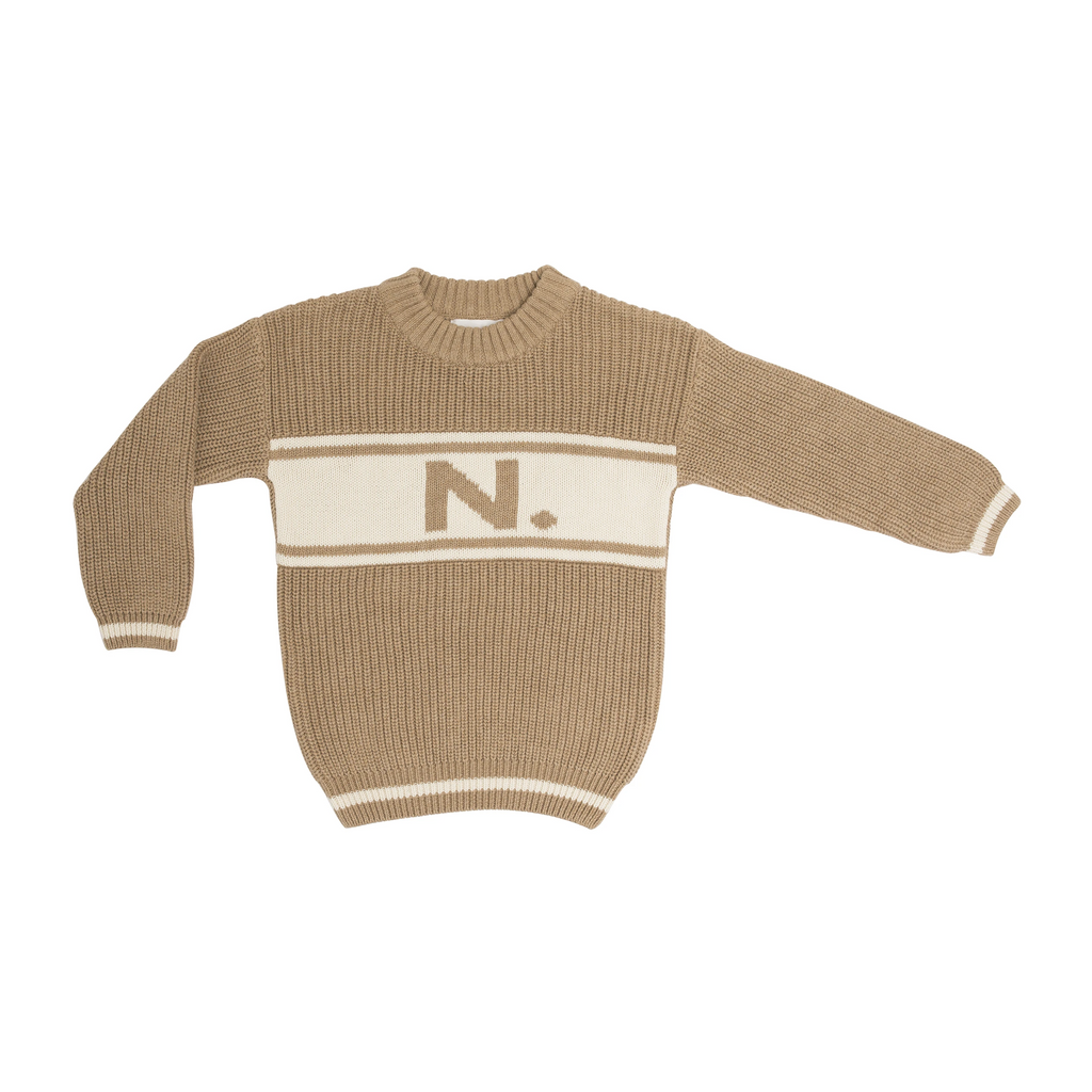 Camel Chunky Personalized Knitted Jumper