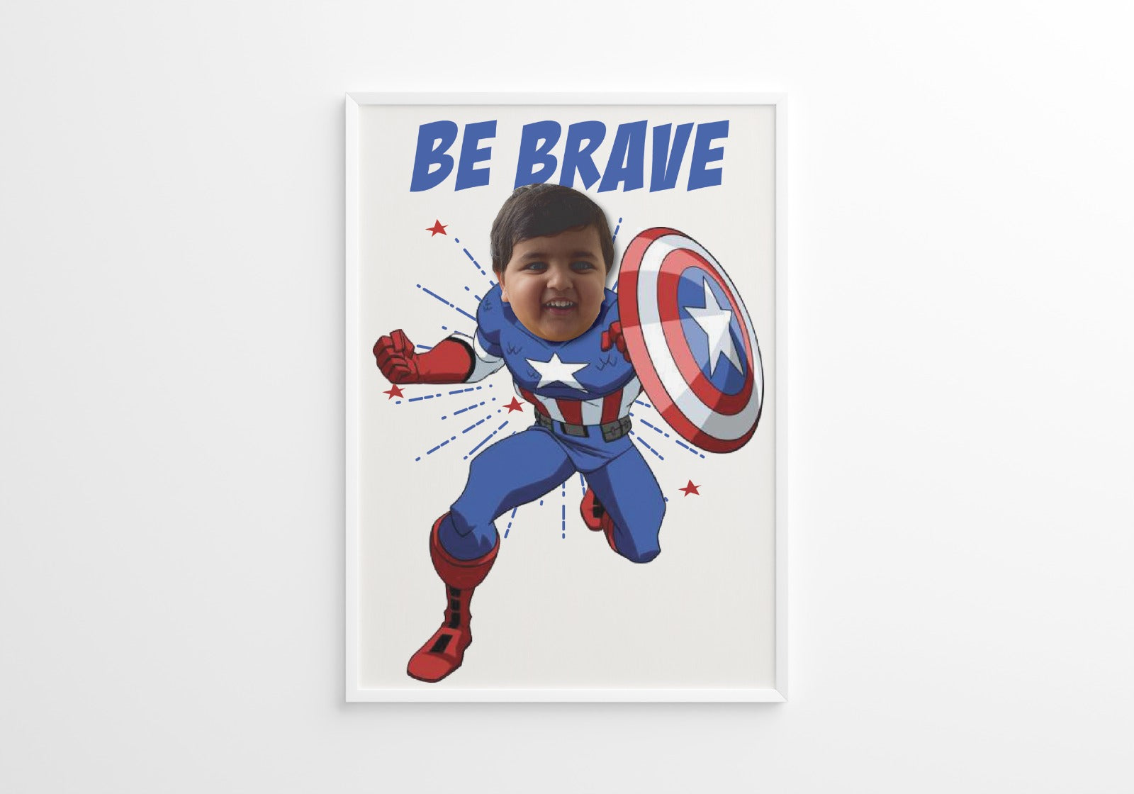 SuperHero Motivational Frame - Captain America