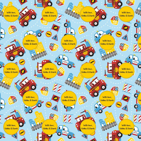 Personalised Wrapping Paper - Car