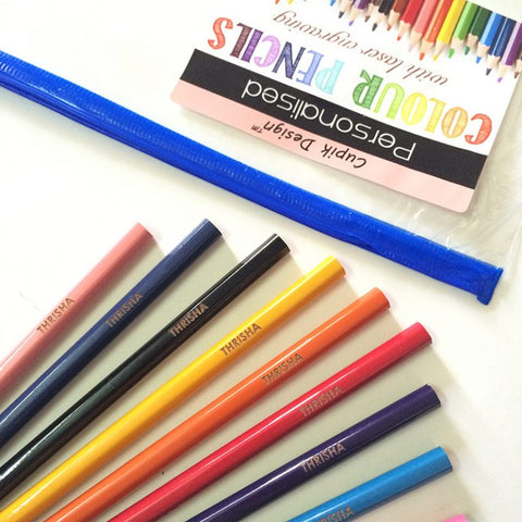 Personalised Colour Pencils - Pack of 12