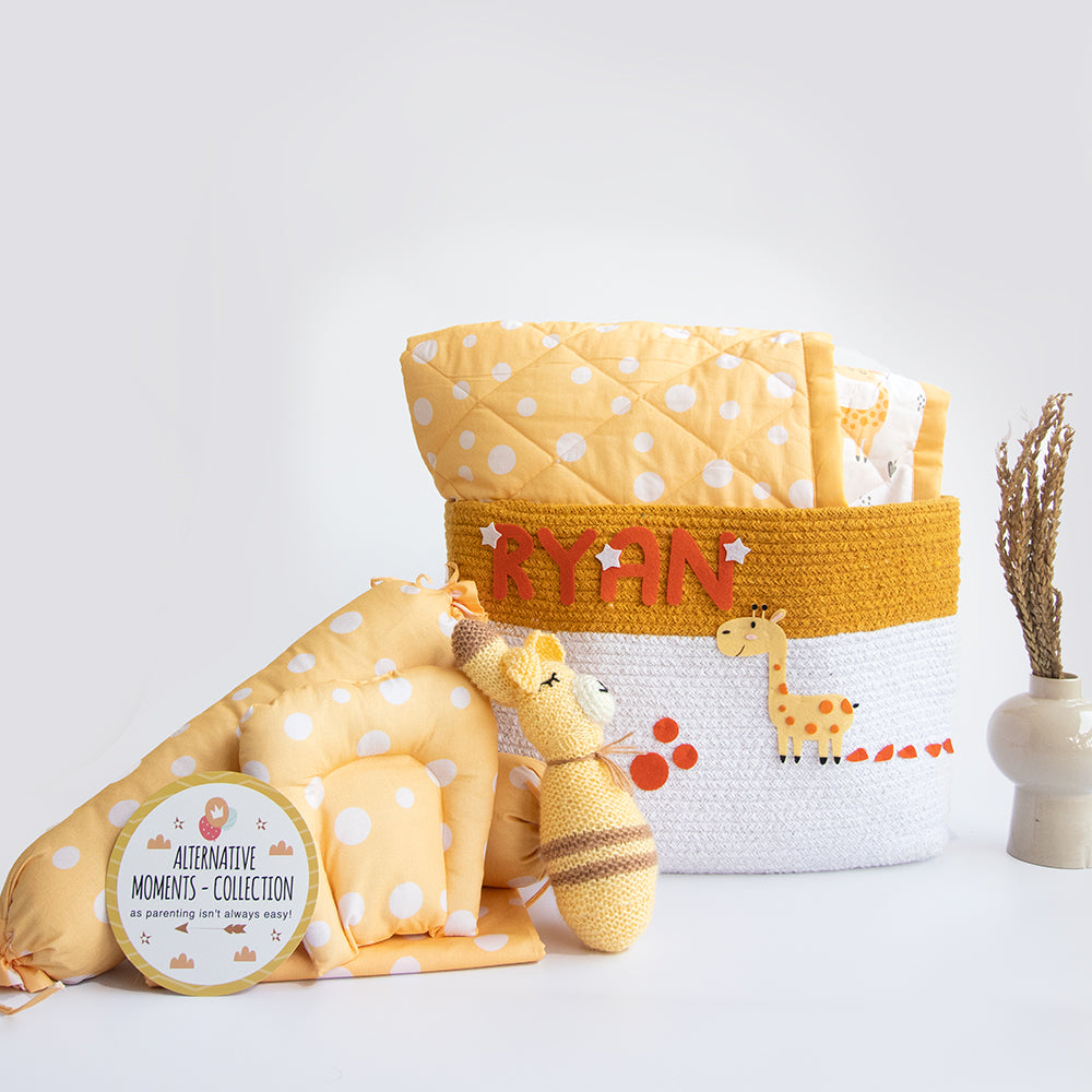 Cute Polka - Organic Bedding Gift Basket (Collective)