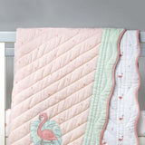 Masilo Organic Quilted Blanket - Hello Flamingo