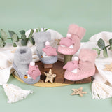 Cozy Star Pink & Grey 3D Booties - 2 pack (0-24 Months)
