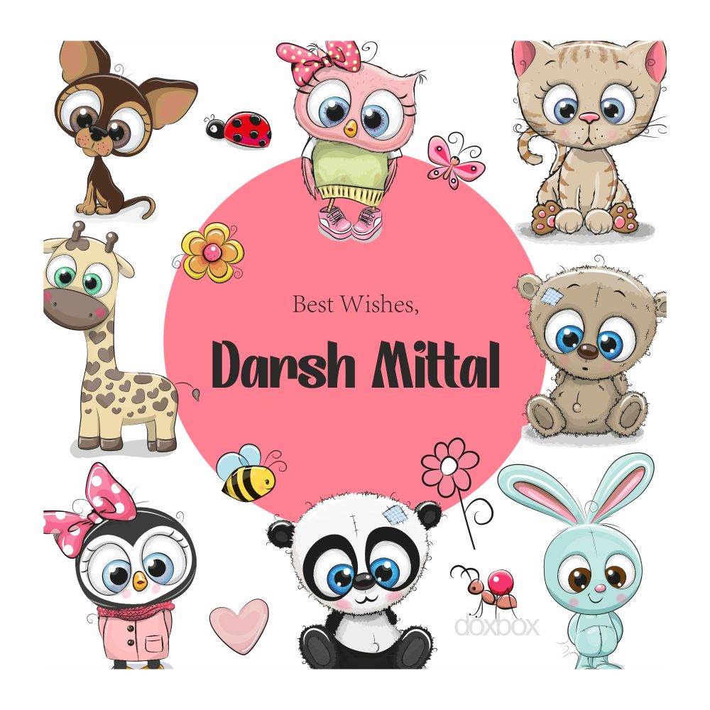 Personalised Gift Tags - Cute animal