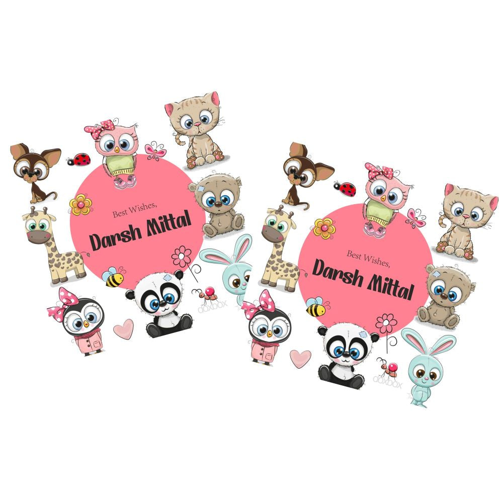 Personalised Gift Tags - Cute animal
