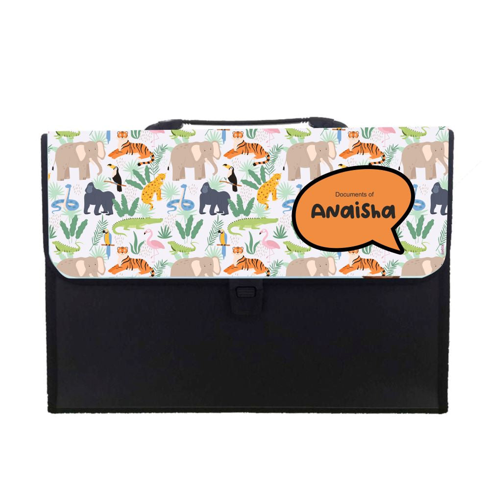 Personalised Folder - Jungle Animals