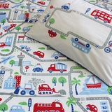 Bedsheet Set - Busy Street - Single/Double Bed Sizes Available