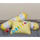 Little By Little Candy Land Baby Pillow & Bolster, Yellow