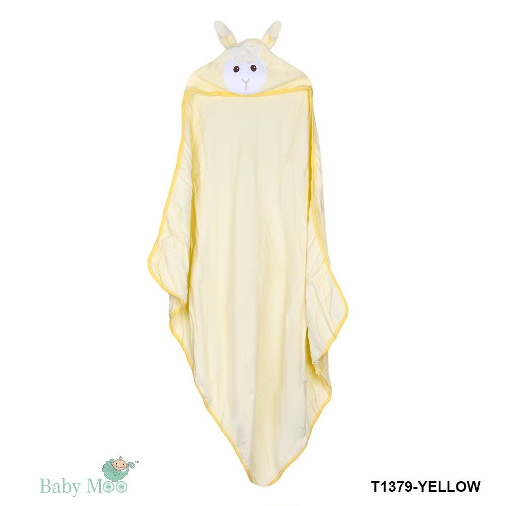 Animal Print Yellow Animal Hooded Towel