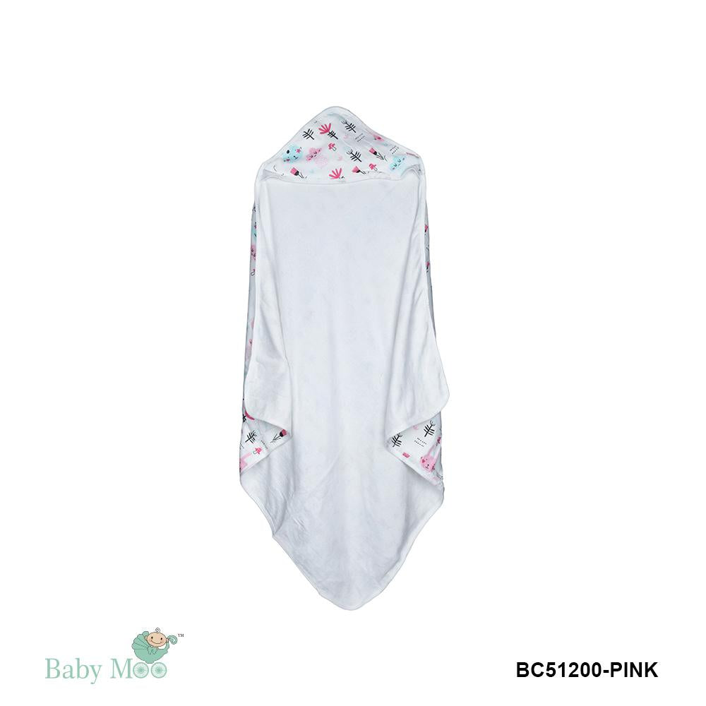 Kitty White Muslin & Bamboo Hooded Towel