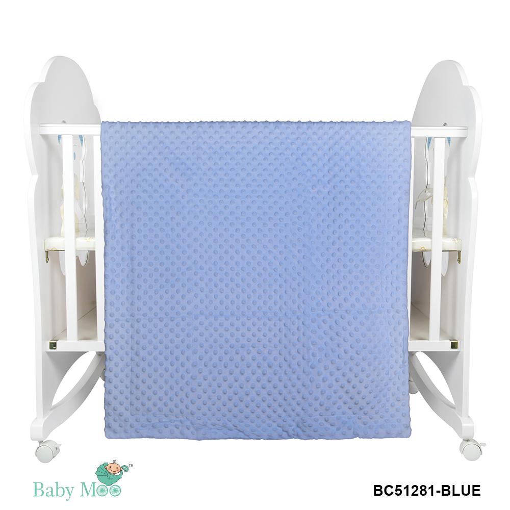Plain Blue Double Sided Bubble Blanket