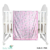 Puppy Pink Reversible Fur & Printed  Blanket