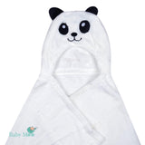 Sleepy Panda White Animal Hooded Towel