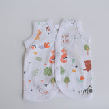 Orange Hearts - Doodle Baby Vests (Set of 2)