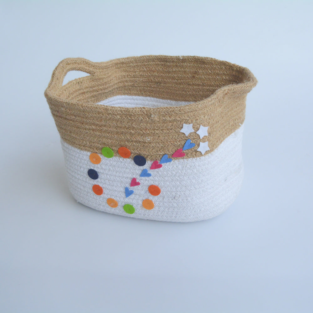 Colours - Cotton Rope Basket (Medium)