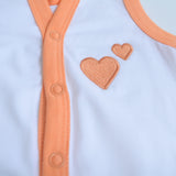 Orange Hearts - Everyday Essentials Nappy & Vest (Set of 4)