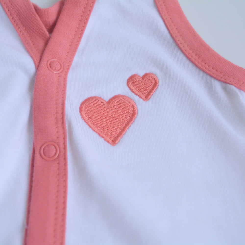 Red Hearts Babywear Set