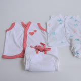 Red Hearts - Everyday Essentials Nappy & Vest (Set of 4)