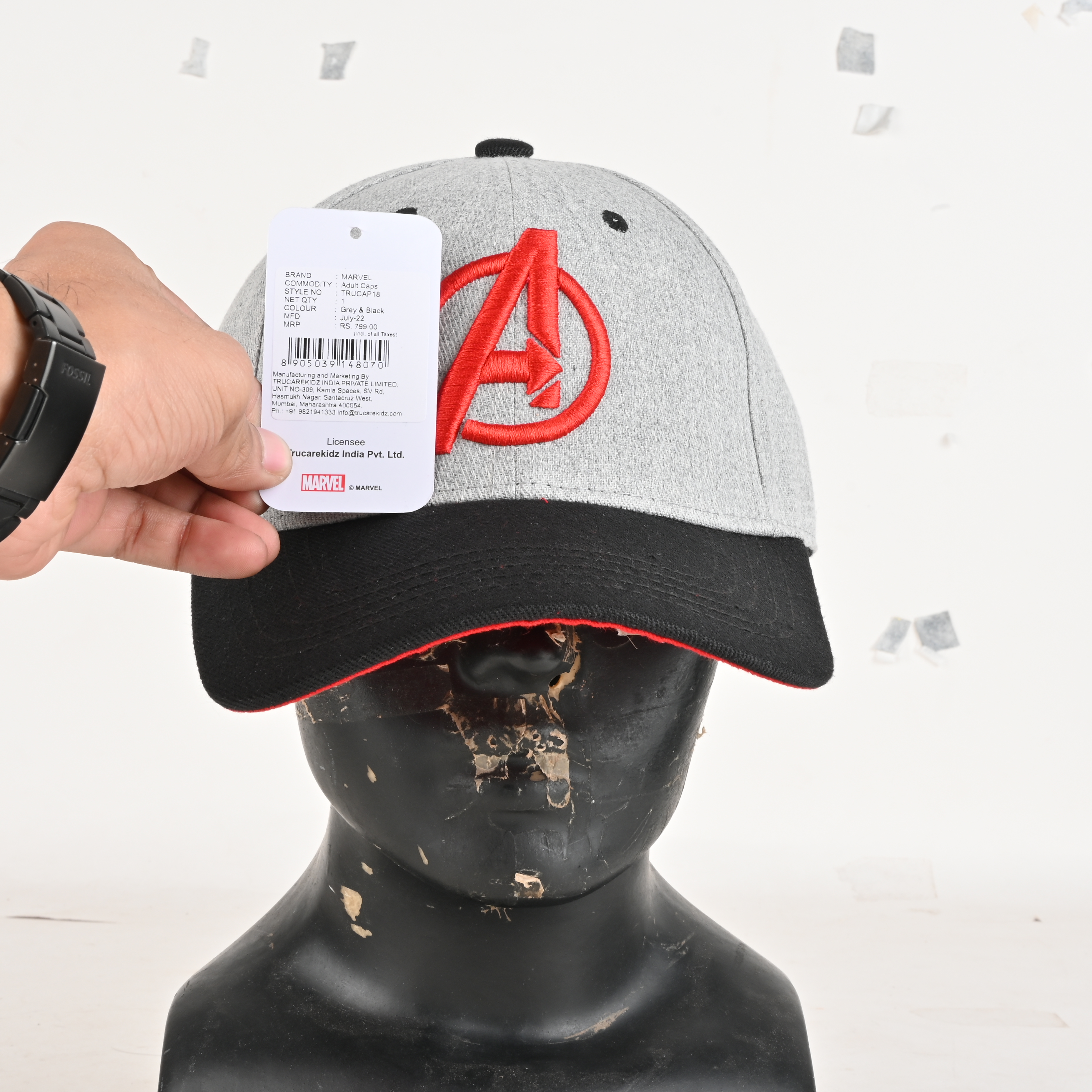 Marvel Avengers Boys Caps