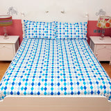 Bedsheet Set - Diamond, Single/Double Bed Sizes Available