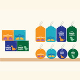 Personalised Gift Tag Set - Dino, Set of 80