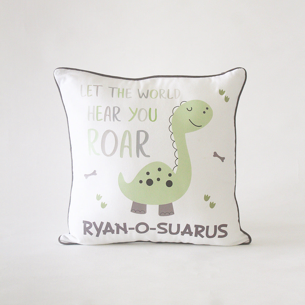 Personalised Dinosaur Cushion