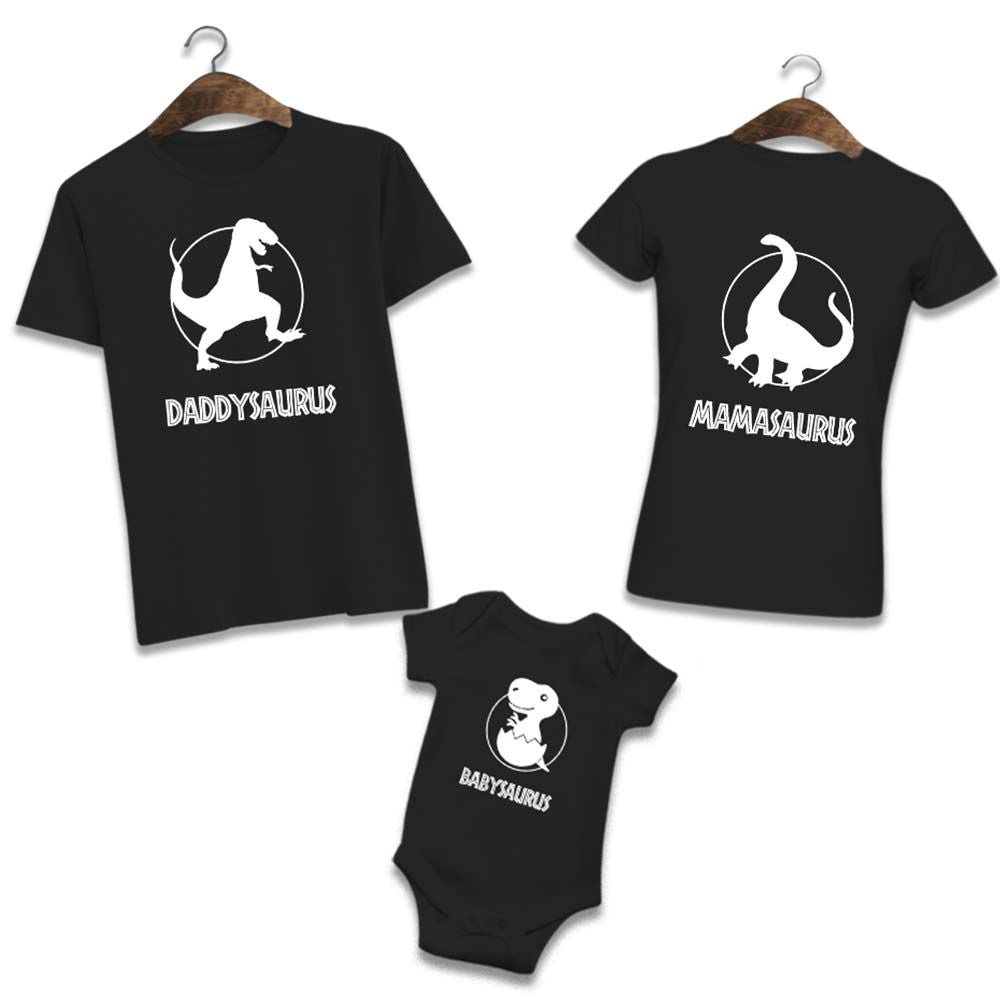 Dinosauraus Matching T-shirt Set Of 3 With Baby (Regular)