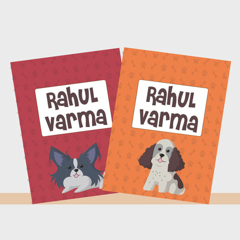 Personalised Notebooks - Doggy Love, Set of 2