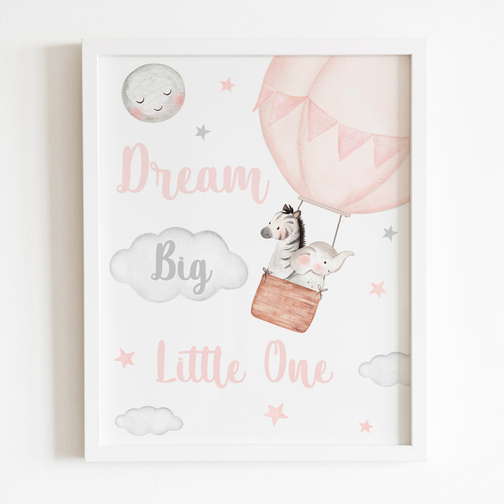 Dream Big Little One Frame - Pink