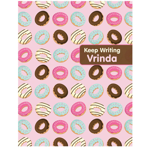 Personalised Writing Practice Books - Donuts, Set of 2