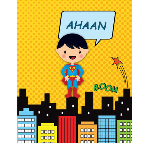 Personalised Writing Practice Books - Superboy, Set of 2