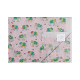 Bedsheet Set - Elephant (Pink) Bedsheet, Double Bed Size