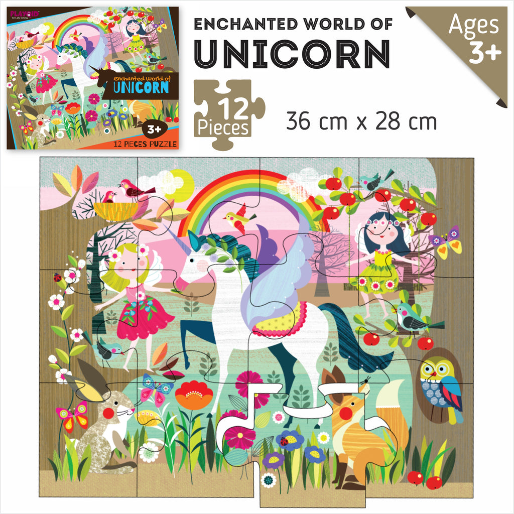 Enchanted World Of Unicorn + Sneaky Pirates - 37 Piece Puzzles
