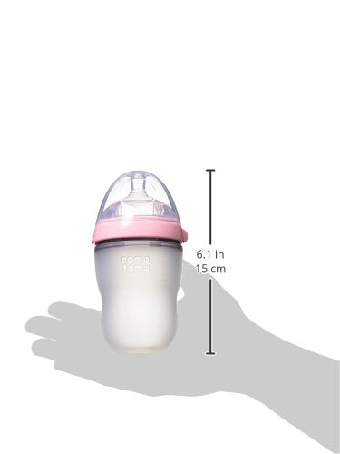 Comotomo Silicone Feeding Bottle 250ml, Pink
