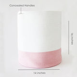 Personalized Storage Basket - Large - Ellie Theme Pink